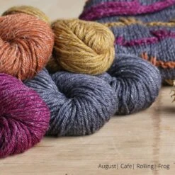 Feather Wave Cowl Yarn Kit(Feather Wave Cowl Yarn Kit) -Stolen Yarn Store August cafe harvest rolling