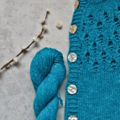Holly Blue Cardigan Yarn Kit(Blue Holly Cardigan Yarn Kit) -Stolen Yarn Store HollyBlueNuaSportYarnKit