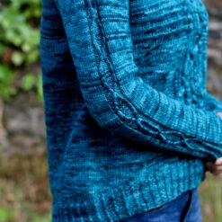 Tangential Blues Sweater Pattern(Tangential Blues) -Stolen Yarn Store IMG 3644