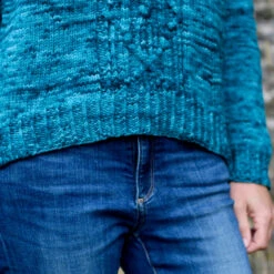 Tangential Blues Sweater Pattern(Tangential Blues) -Stolen Yarn Store IMG 3664