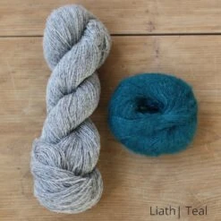 Quilted Feather Yarn Kit(Quilted Feather Yarn Kit) 27 Quilted Feather Yarn Kit(Quilted Feather Yarn Kit) -Stolen Yarn Store Liath teal