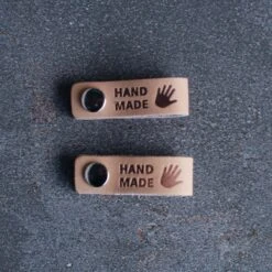 Leather Tags With Snap(Leather Tags With Snap) -Stolen Yarn Store handmade1