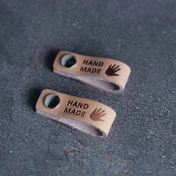 Leather Tags With Snap(Leather Tags With Snap) -Stolen Yarn Store handmade2