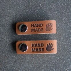 Leather Tags With Snap(Leather Tags With Snap) -Stolen Yarn Store handmademid b1