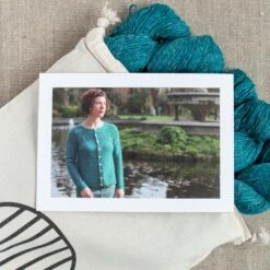 Holly Blue Cardigan Yarn Kit(Blue Holly Cardigan Yarn Kit)